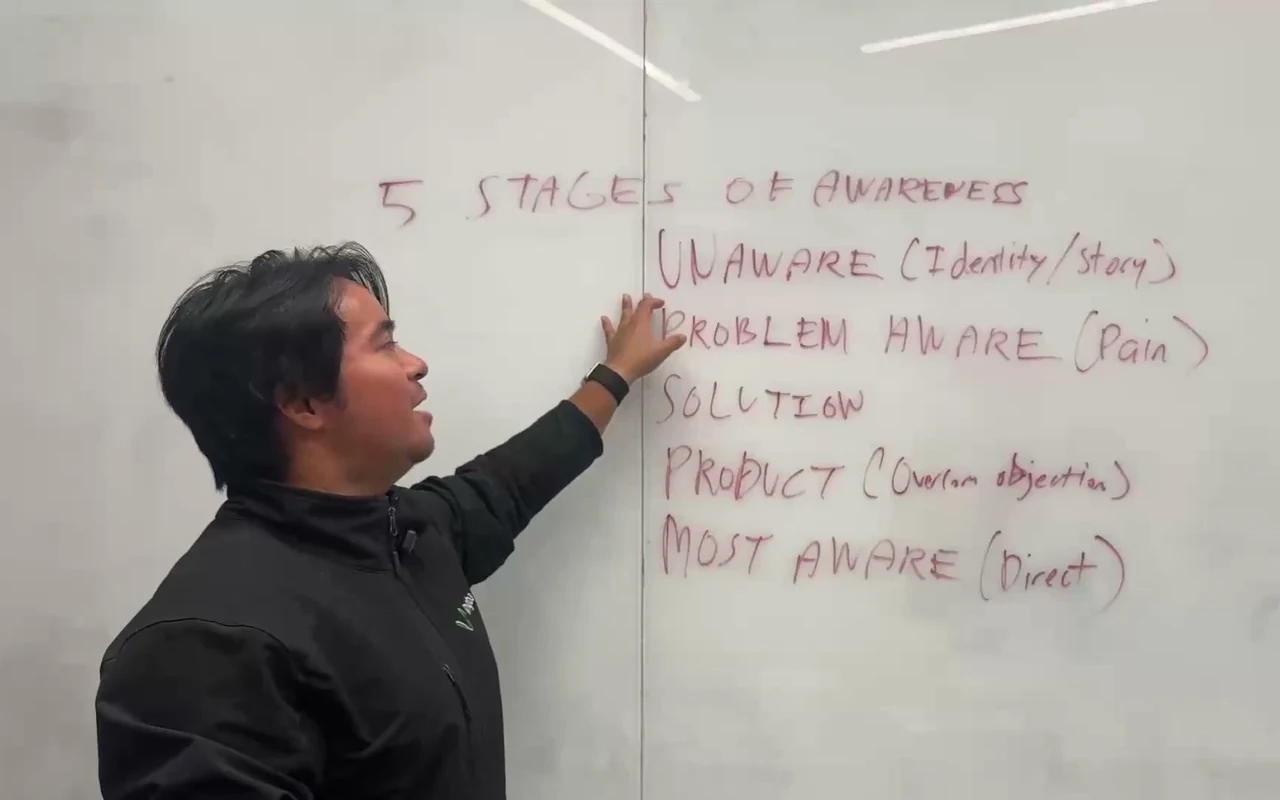 A real course lesson showing the creative planning behind an AI video